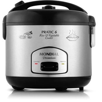 Panela de Arroz Elétrica Mondial Pratic 6 - Cooker PE-02