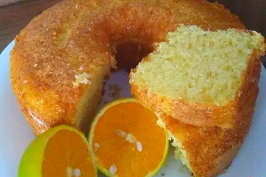 Bolo de laranja com a CASCA, toque cítrico diferente de tudo que já comi