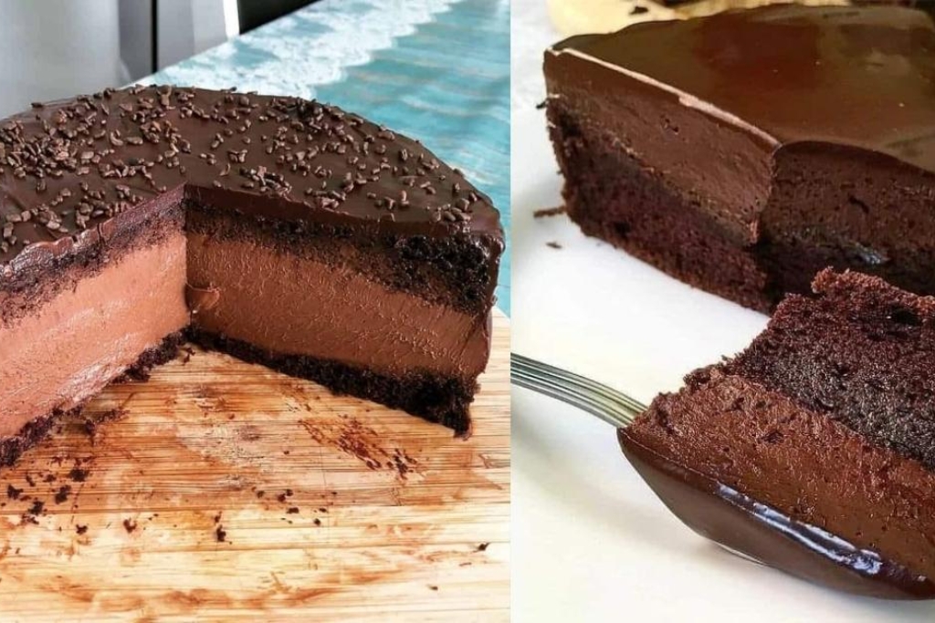 Bolo mousse de chocolate para diabéticos, para ninguém passar vontade de um docinho