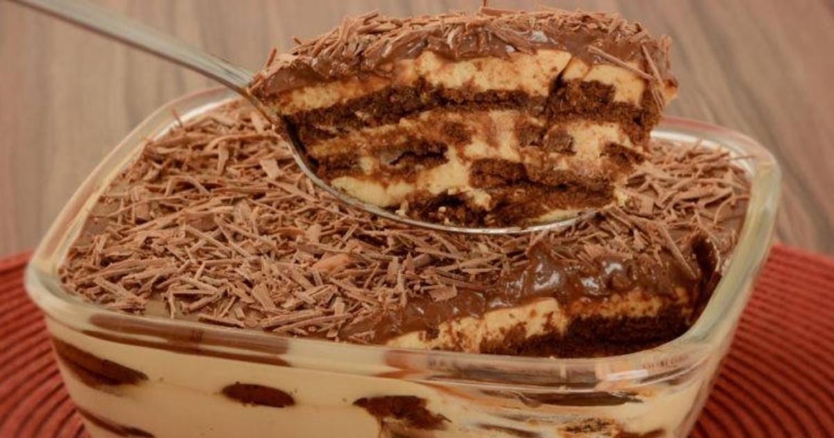 Pavê de doce de leite com chocolate, vai deixar todos apaixonados